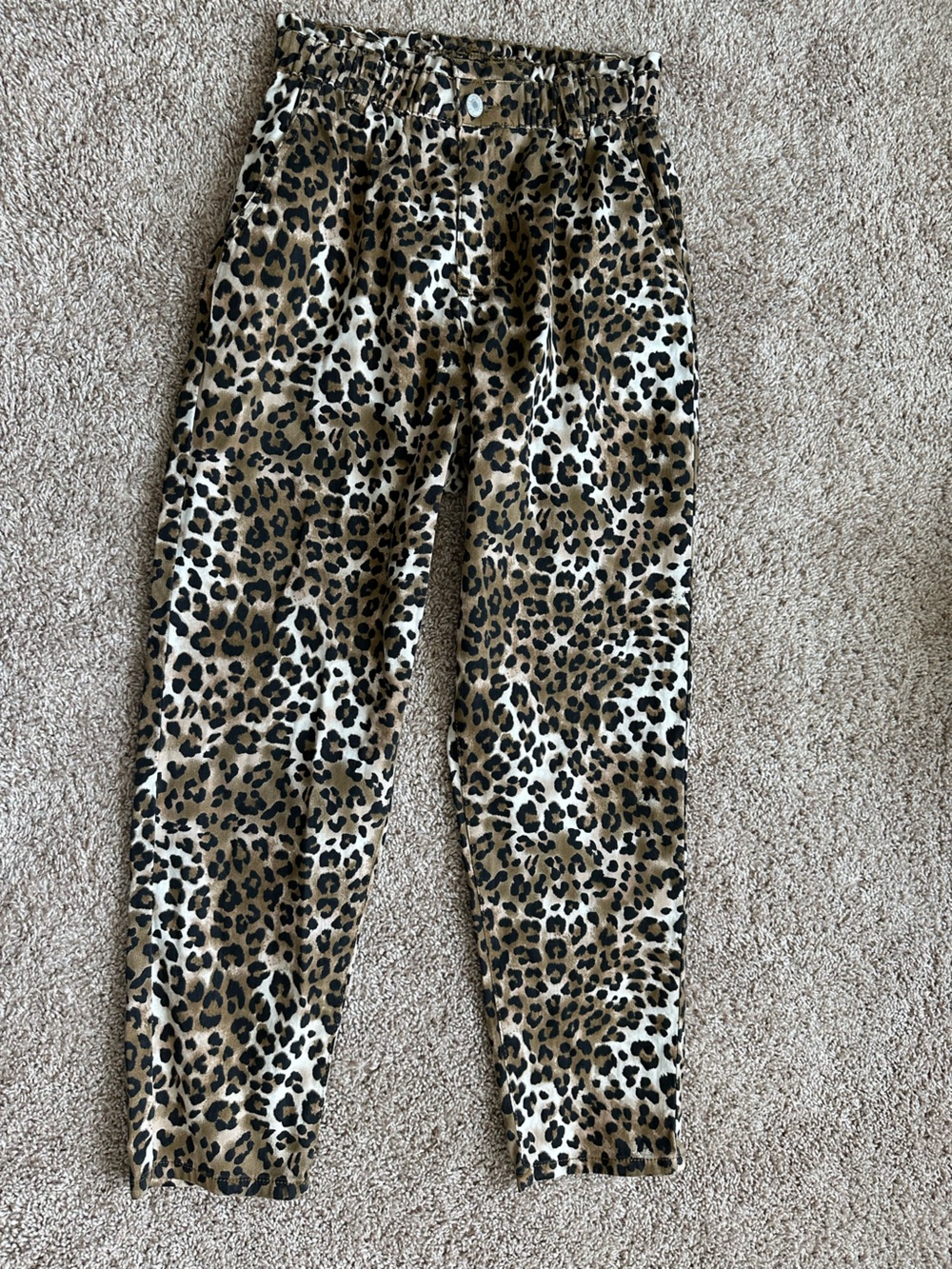 Leopard Print pants- Brown/Black